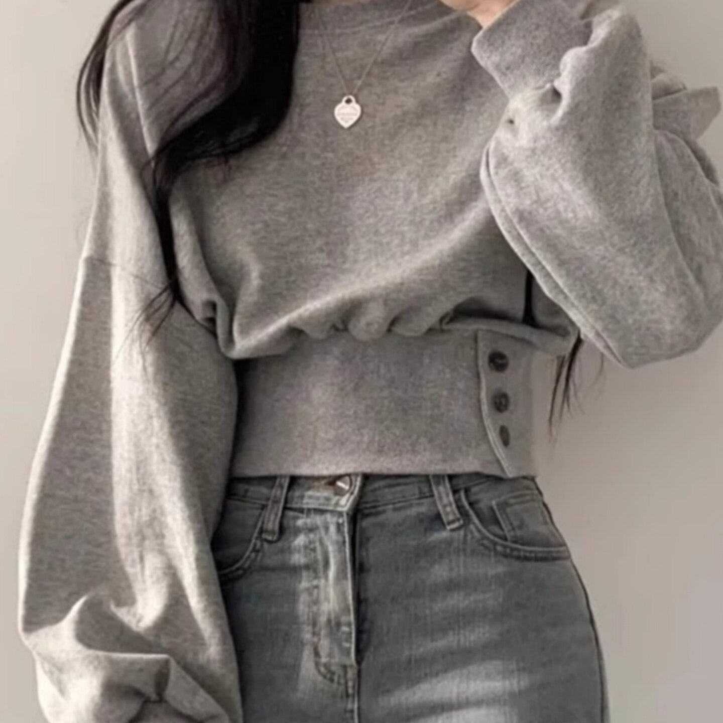 韩系小众设计感无帽短款卫衣外套女春秋季小个子收腰显瘦长袖上衣