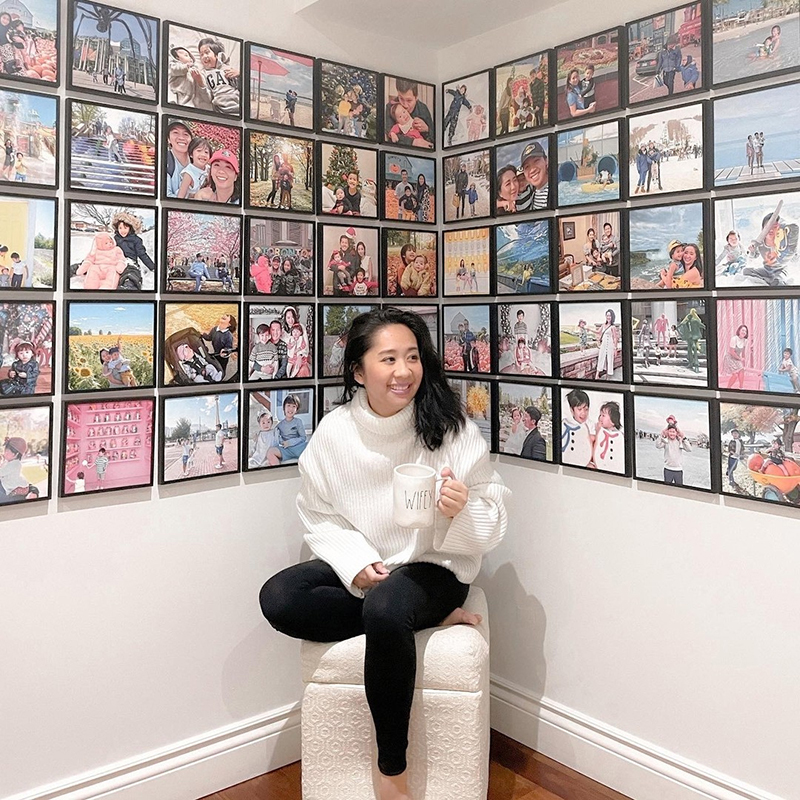 墙蛙定制照片墙挂墙家庭相册框墙面免打孔过道装饰展示相片墙