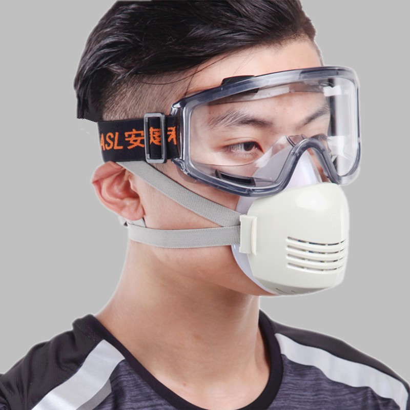 硅胶防尘口罩防护工业粉尘面具打磨装饰透气煤矿电焊烟尘kn95面罩