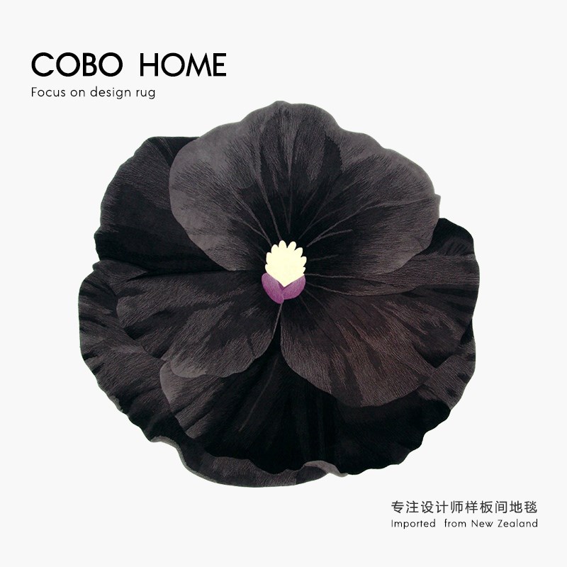 异形地毯客厅钢琴毯法式黑色定制不规则高级感衣帽间卧室床边毯