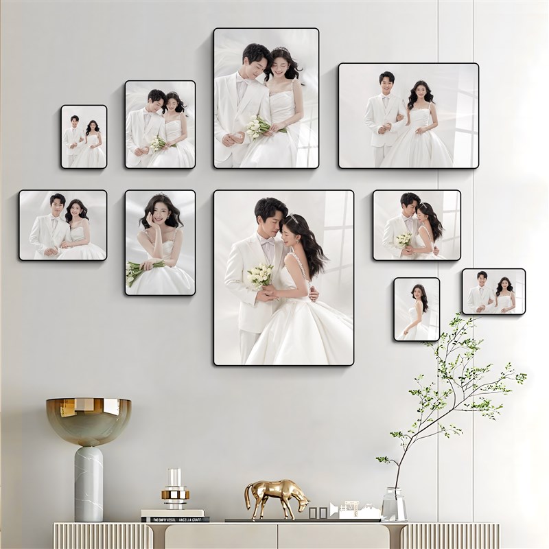 盛夏照片墙相框挂墙餐厅客厅墙面装饰墙上相册墙相片背景墙
