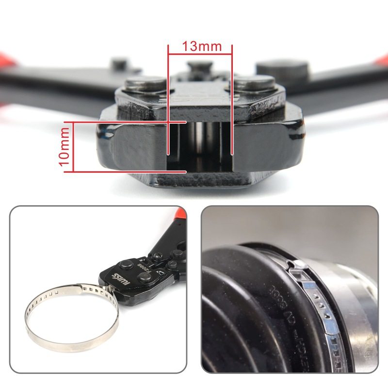 汽车内外球笼卡箍 单耳无极喉箍钳子 胶管卡箍钳卡子防尘罩T-D