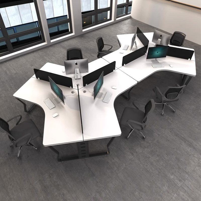 职员办公桌3/5/人位屏风电脑桌卡座简约现代多人位员工桌椅