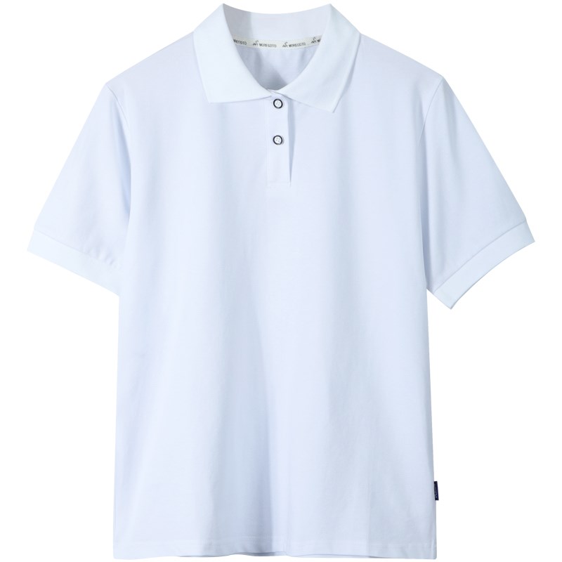 男童polo衫短袖T中大童夏季上衣胖男孩白色翻领t恤胖孩子校服班服