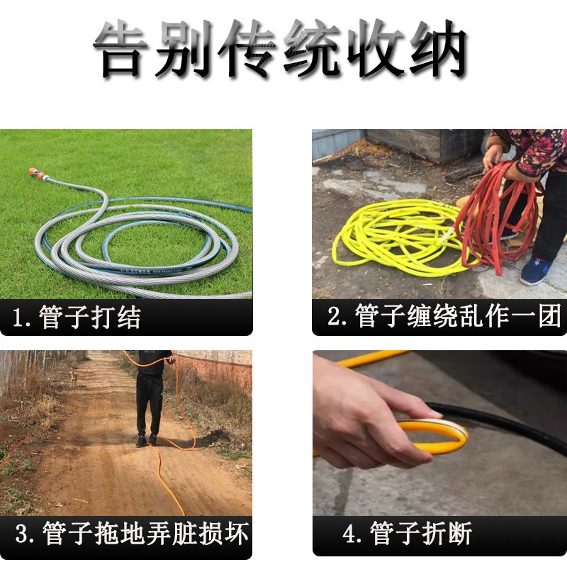 打药机卷管器自动收缩卷盘卷管器无人机飞防加药水管加油管卷盘