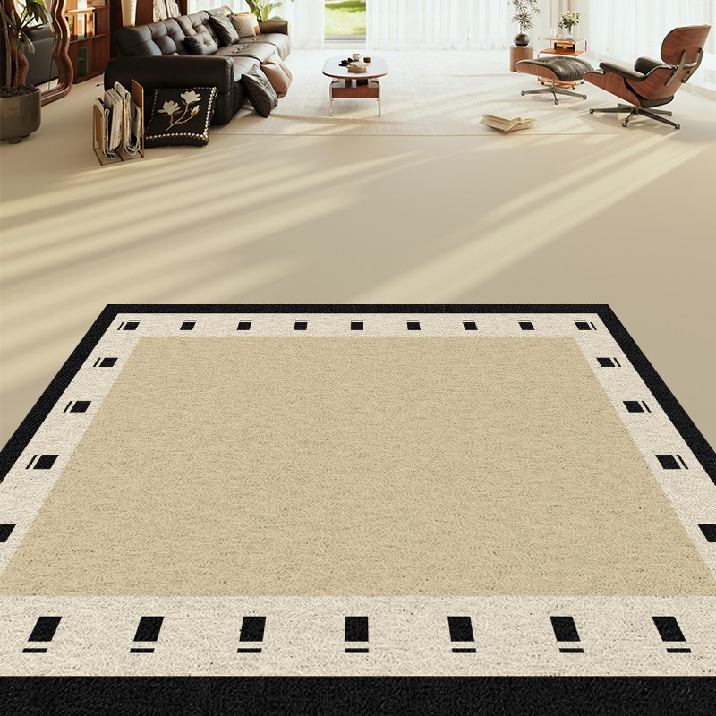 丝圈地垫入户门垫法式奶油风进门地毯高级感家用门口玄关蹭脚垫子