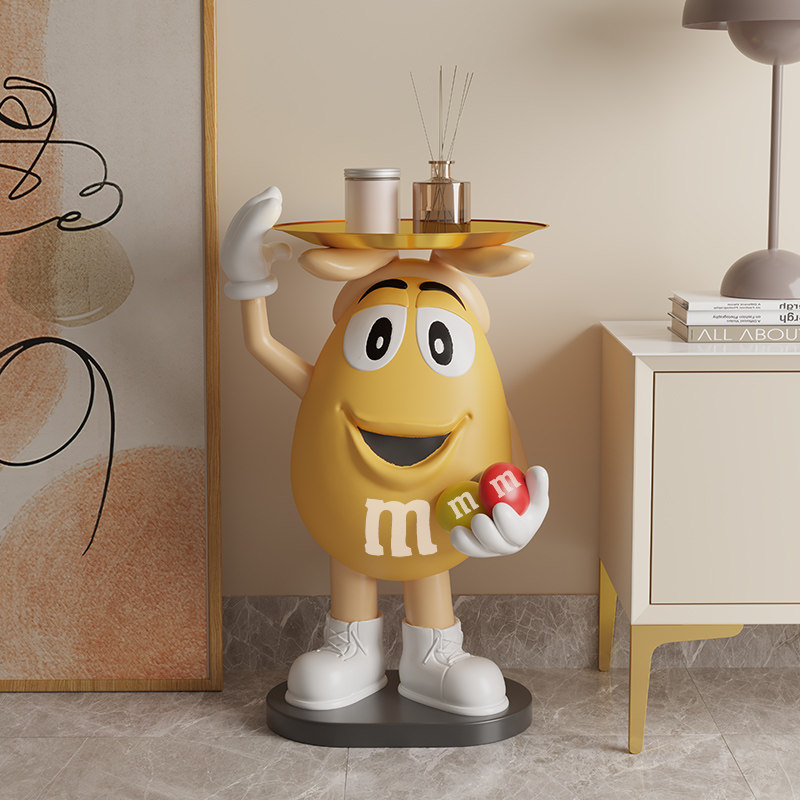 艺术网红大型客厅电视柜旁边床头置物架落地装饰搬家开业礼物摆件