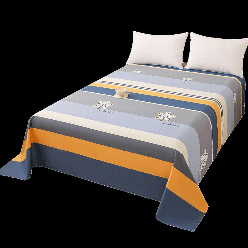 全棉床单亲肤床罩床垫套罩宿舍床单床笠单双人床罩220cm180cm