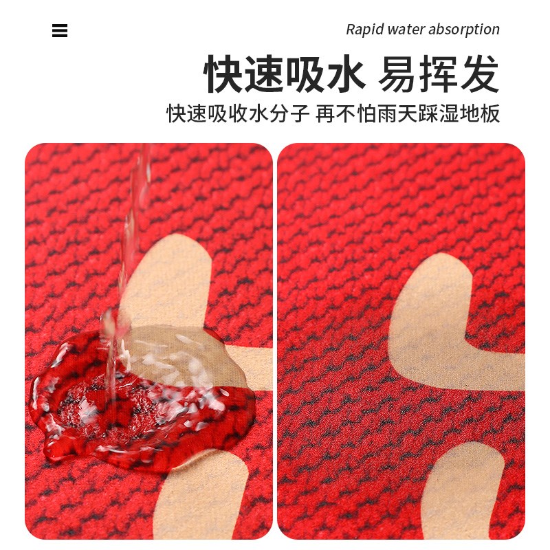 地垫入户门垫进门门口防滑脚垫门前2024新款中式红色乔迁玄关地毯
