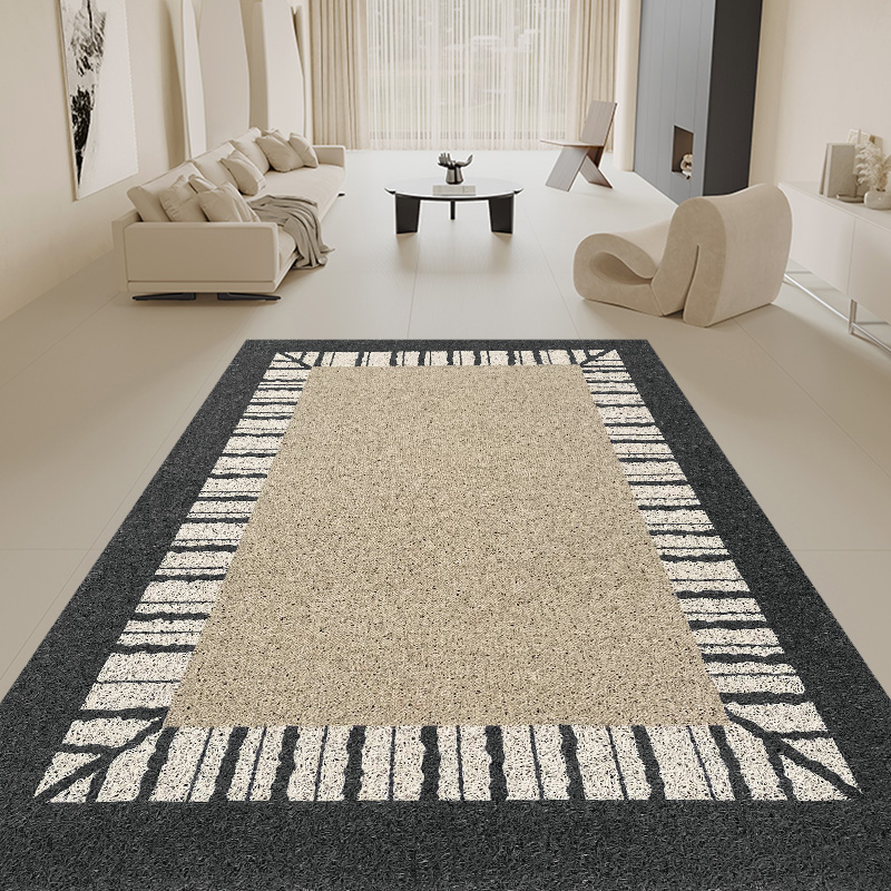 丝圈地垫法式奶油风入户门地毯进门垫子家用客厅门口户外防滑脚垫