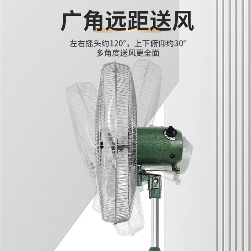 450大功率纯铜工业落地扇豪华升降式家用静音摇头商用立式牛角扇