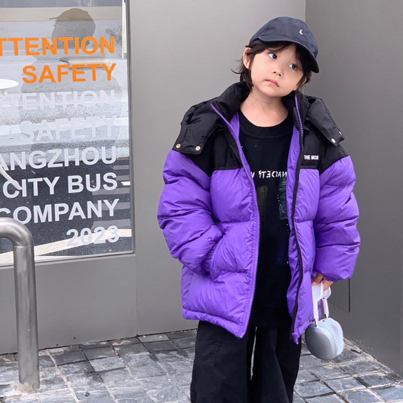 韩国童装儿童羽绒衣短款加厚冬装男童女童宝宝面包服小童大童外套