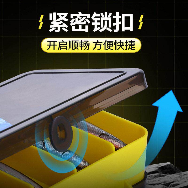 威和件路亚饵套装双面收纳米诺铅笔铁板波爬樽型转环加别针跨境