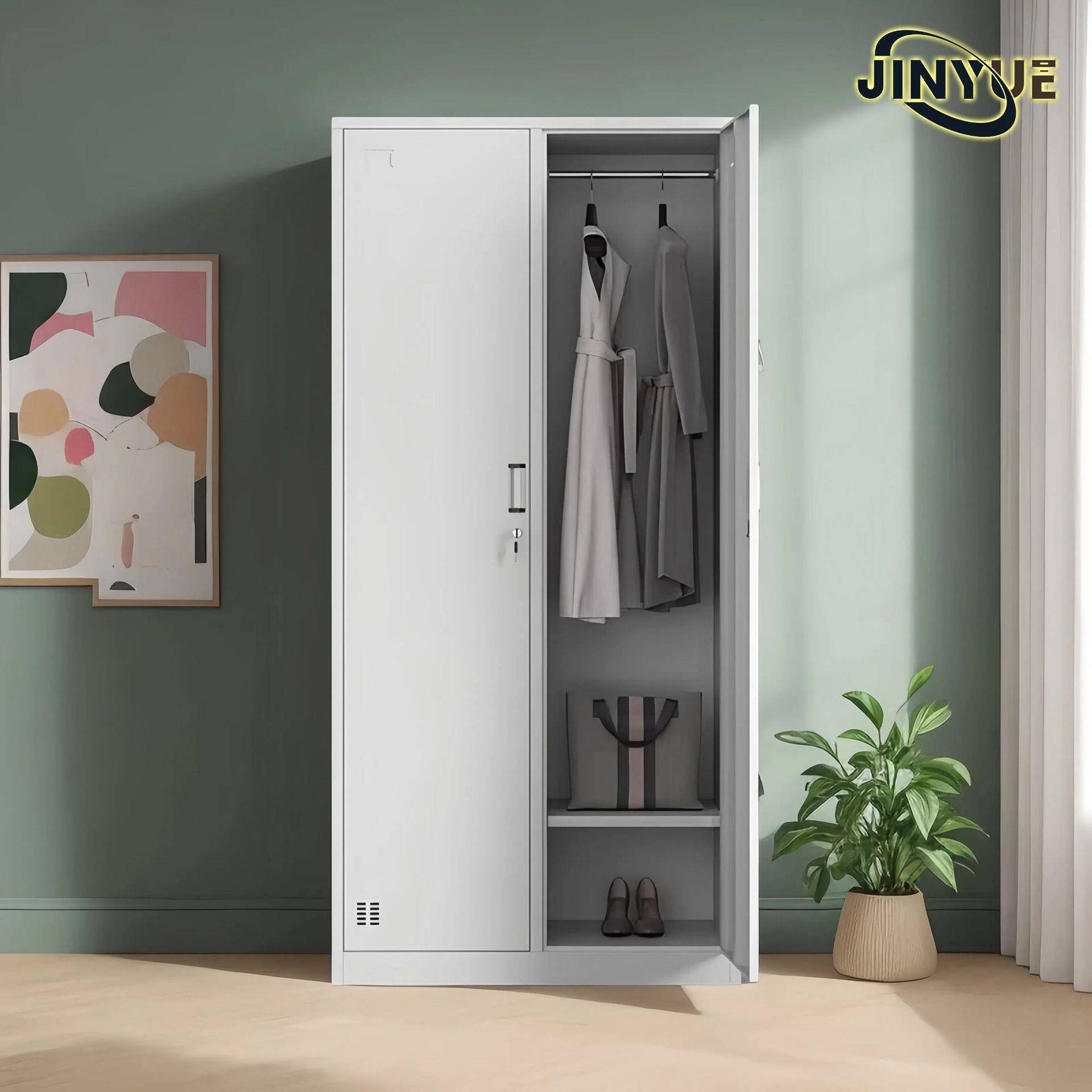 宿舍员工衣柜学校公寓柜工地临时铁皮更衣柜健身房浴室带锁储物柜