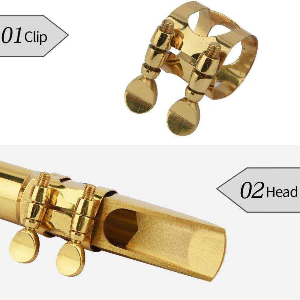 黄铜次中音中音萨克斯金属笛头降降金属吹嘴直管高音萨克斯嘴子