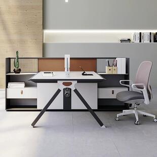 职员桌现代简约工位员工屏风四人位财务卡位隔断文员办公桌椅组合