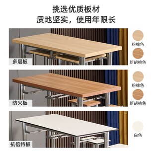 员工食堂不锈钢餐桌椅工厂学校职工餐厅4人6人小吃店快餐桌椅组合