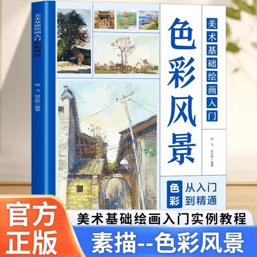 【5本30元全店任选】美术基础绘画入门 色彩风景 素描从入门到精通 美术高考 入门书籍
