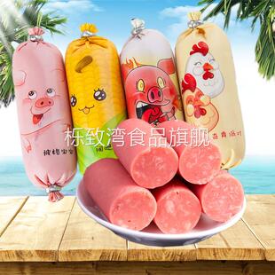 食名堂肉枣小香肠热狗即食泡面搭档火腿肠玉米原味香辣肉类零食