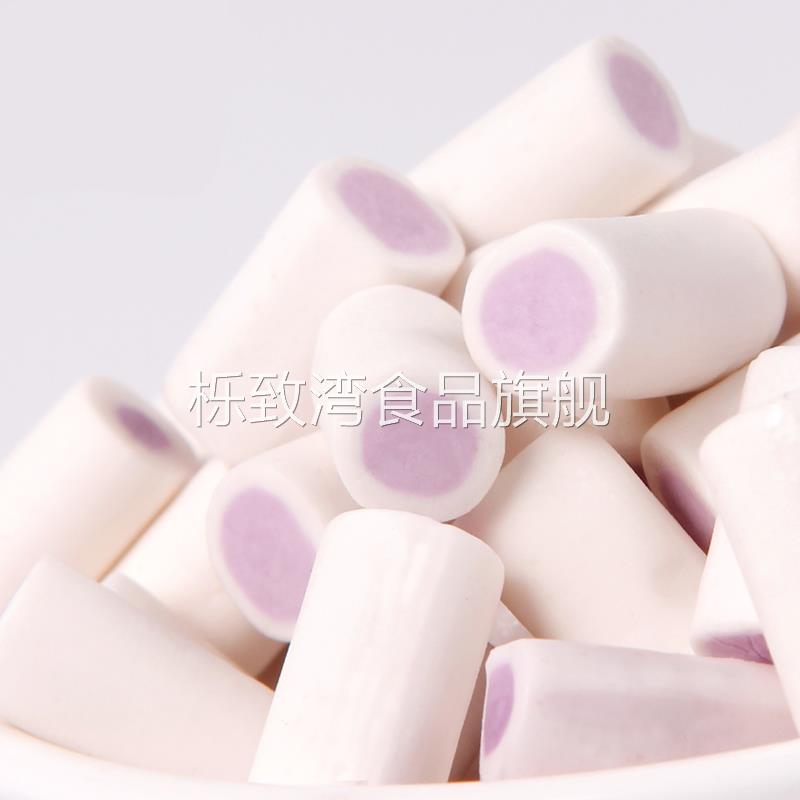 香芋奶糖90后儿时回忆怀旧小时候的休闲零食小吃品香芋味夹心糖果