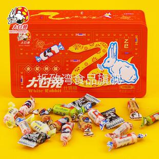 大白兔奶糖礼盒装388g糖果6口味什锦糖金蛇纳福礼盒喜糖