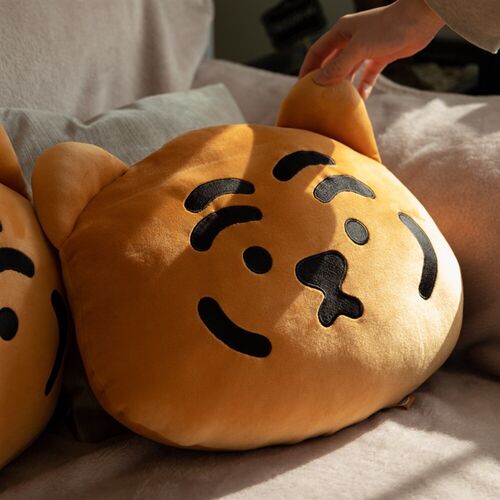 ins网国韩红可爱肥柔虎抱枕毛绒玩具公仔沙发Q靠垫超老玩偶礼物女