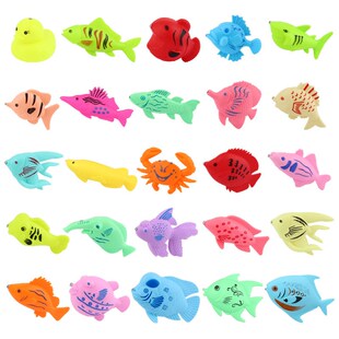 儿智益童c磁体钓鱼玩具散装大号双面立性塑料鱼广场摆地摊小孩玩