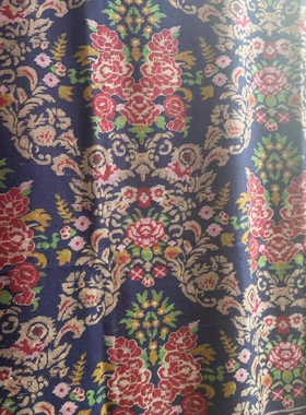 QR认证炫技藏品级2.5y藏蓝色卡尼高级大气克什米尔披肩围巾