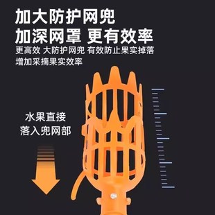 摘杨梅伸缩杆摘果器水果枇杷李子柿子杏子桃通用摘果高空采摘工具