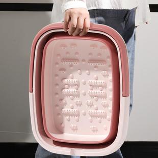 泡脚桶可折叠塑料家用加厚保温过小腿便携养生足浴按摩洗脚盆