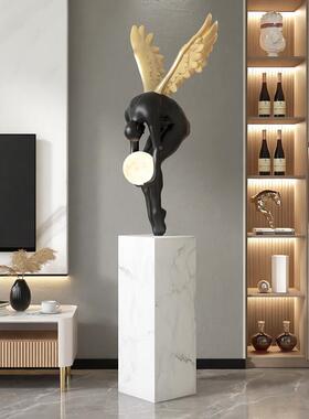 地yc190820人雕塑奢意式极简艺术落摆件物展厅店铺玄关美陈轻高级