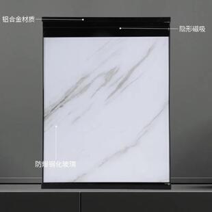 厨房柜门板定制更换铝合金钢化璃橱厨柜台柜子吊玻柜晶钢门自灶装