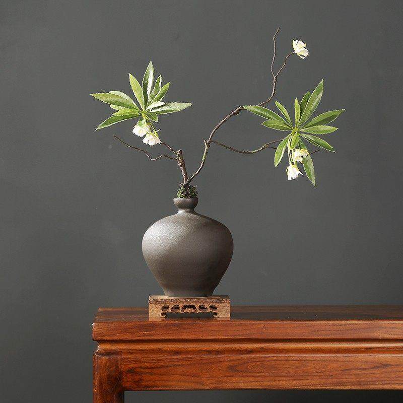 侘风中餐式陶瓷侘寂风中花瓶寂摆件枯藤假花客厅玄关店酒装饰品桌,家居饰品,桌面摆件,淘宝优惠券,粉丝福利购,淘宝优惠卷