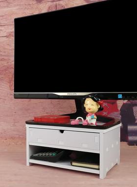 台式10390电办脑显示器增高盒公室桌面收架纳迷你尺寸单双小层屏