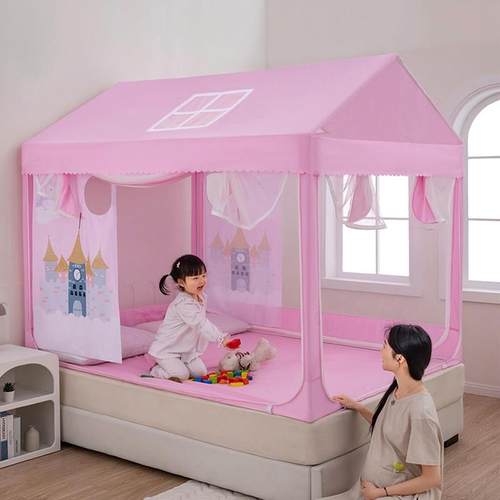 儿童蚊帐DDB-0318宝婴儿防摔支类2023新款宝卧室家用女孩公主架UA