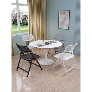 料折叠椅子凳子靠背椅舍宿办公椅电脑椅培训塑9020会椅议椅餐椅办