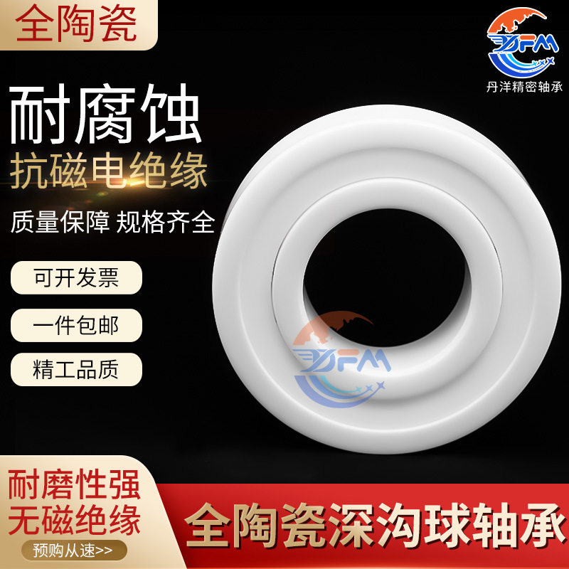 丹洋全陶瓷深沟球轴承16000 16001 16002 16003 16004 16005 CE