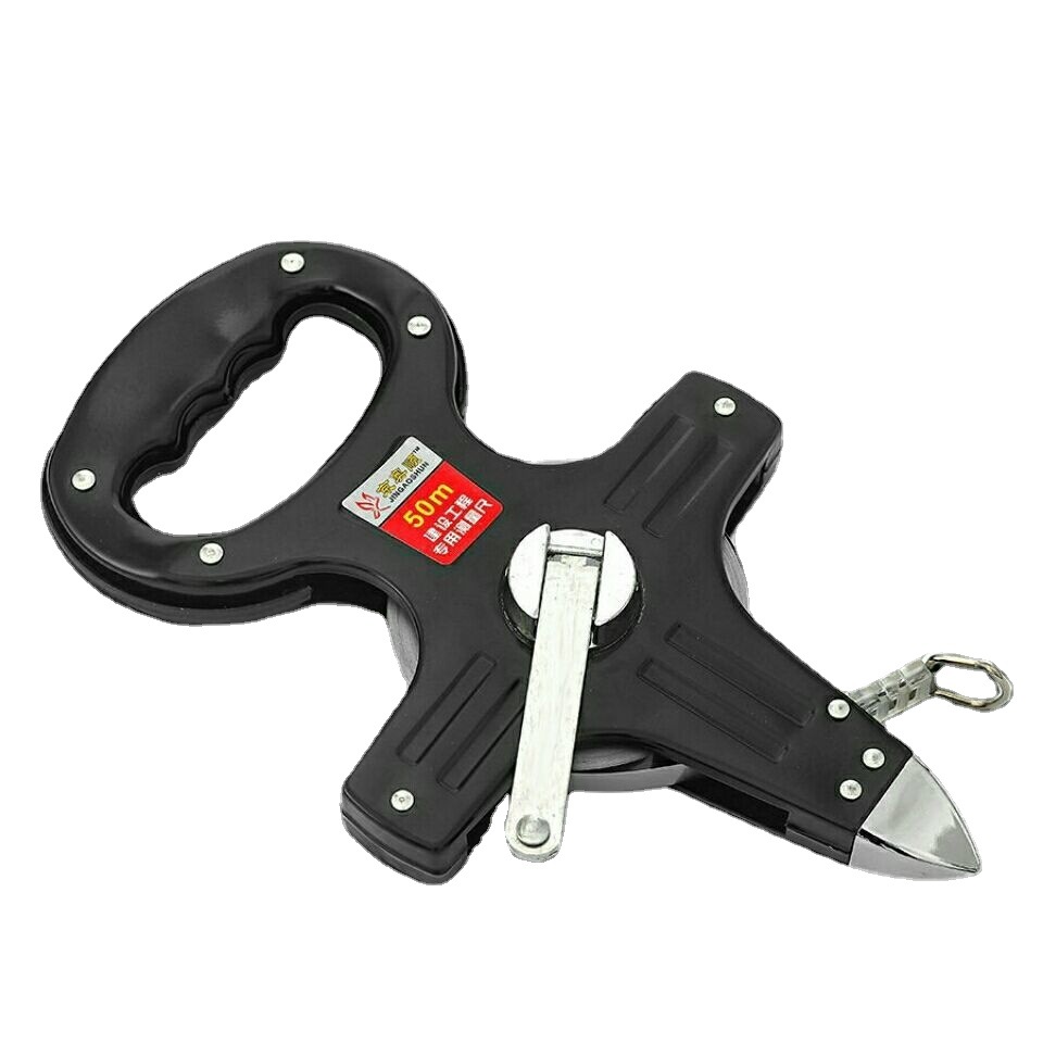 不锈钢卷尺100米50米尺30米钢架尺百米尺长卷尺工程测量尺钢卷尺