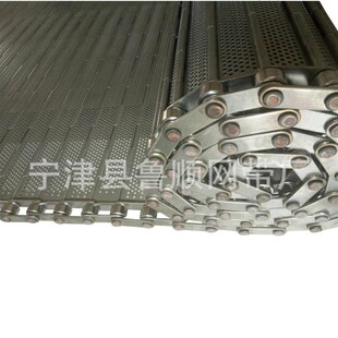 304不锈钢链板标准件定制xz自动化冲孔链板耐高温烘干链板传动链