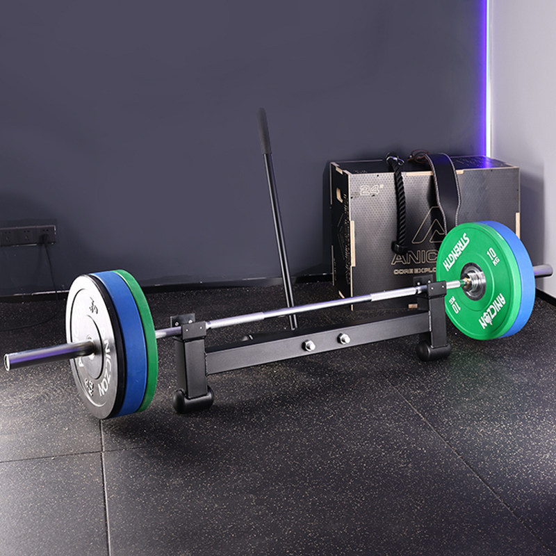 双支撑杠铃换片器专业举s重硬拉快速换片装置带撬杠加减杠铃片架