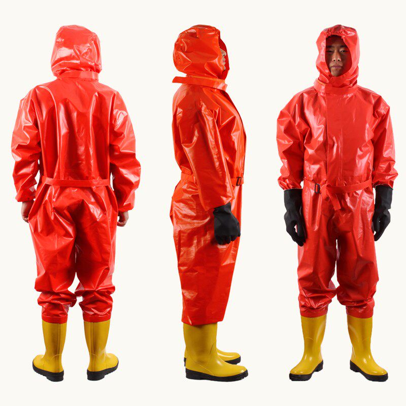 重型全封闭一级防化服隔离连x体全身轻型耐酸碱液氨氨气化工防护