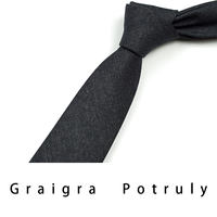 Men's plain grey 8cm casual retro suit and tie with a checkered pattern, business-like high-end zipper style thumbnail 7