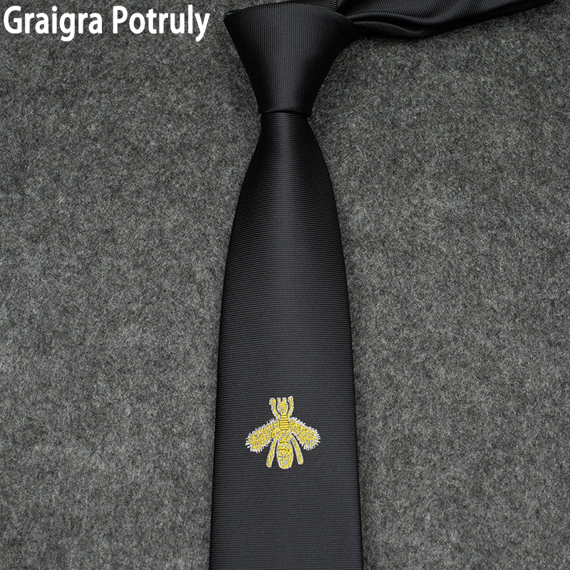 新款个性蜜蜂商务风百搭工作领带