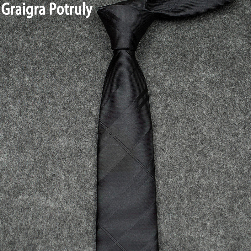 领带8cm小黑色学生面试时尚潮