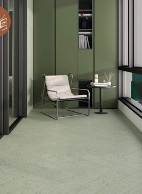 绿色水磨石瓷砖商业空间店铺x厨房墙地砖连锁咖啡店奶茶门店防滑