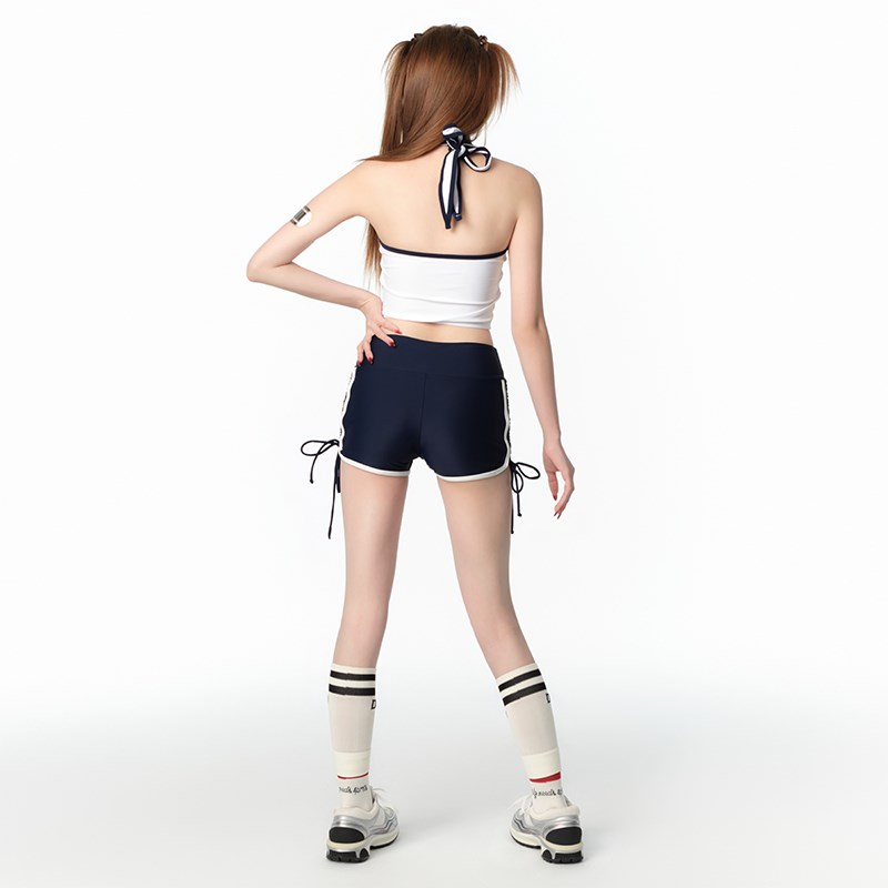 泳衣女款夏分体平角保守运动少女学生女孩H可爱高级感2025新款泳