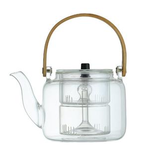 提梁壶耐热玻璃蒸煮茶壶耐高温蒸茶器电陶炉炭火围炉煮茶壶加厚