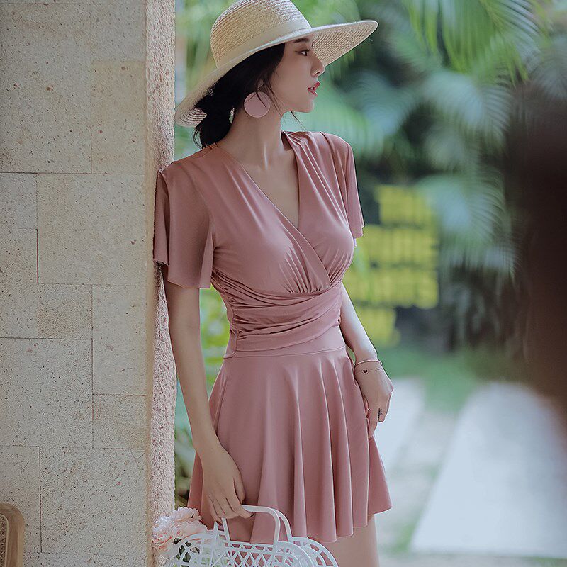 分体泳衣女两件套女士游泳衣分体式2024新款保守泡温X泉高级感泳