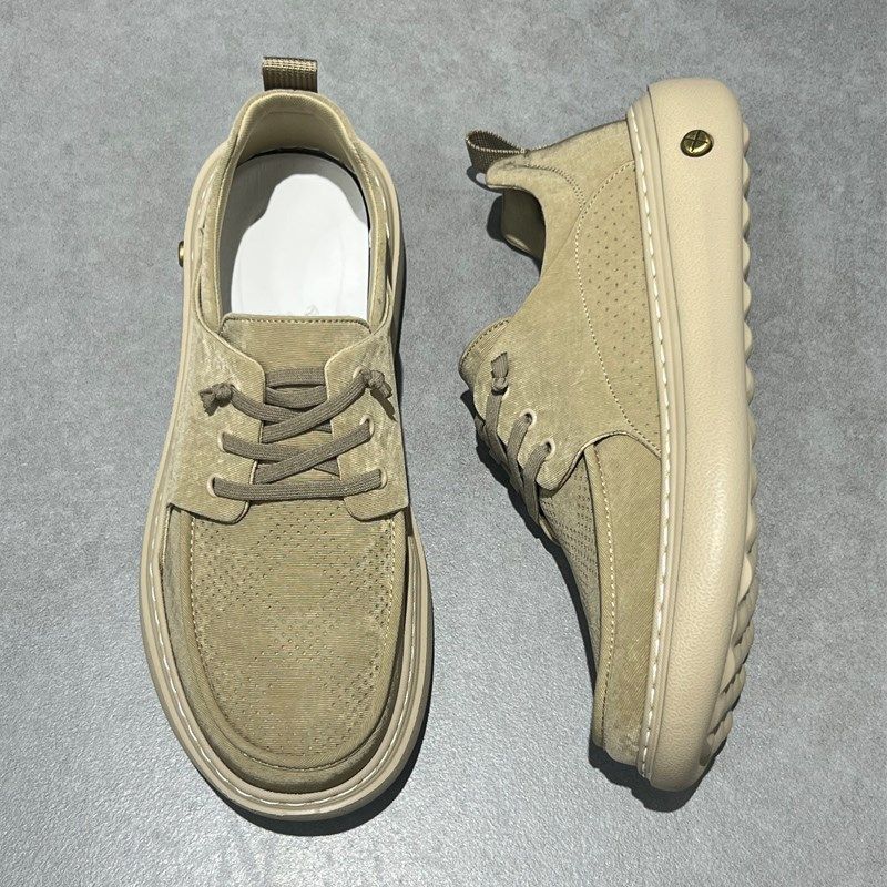 男鞋2025新款布鞋轻便透x气休闲板鞋系带懒人鞋男款软底布面鞋,流行男鞋,休闲板鞋,淘宝优惠券,粉丝福利购,淘宝优惠卷