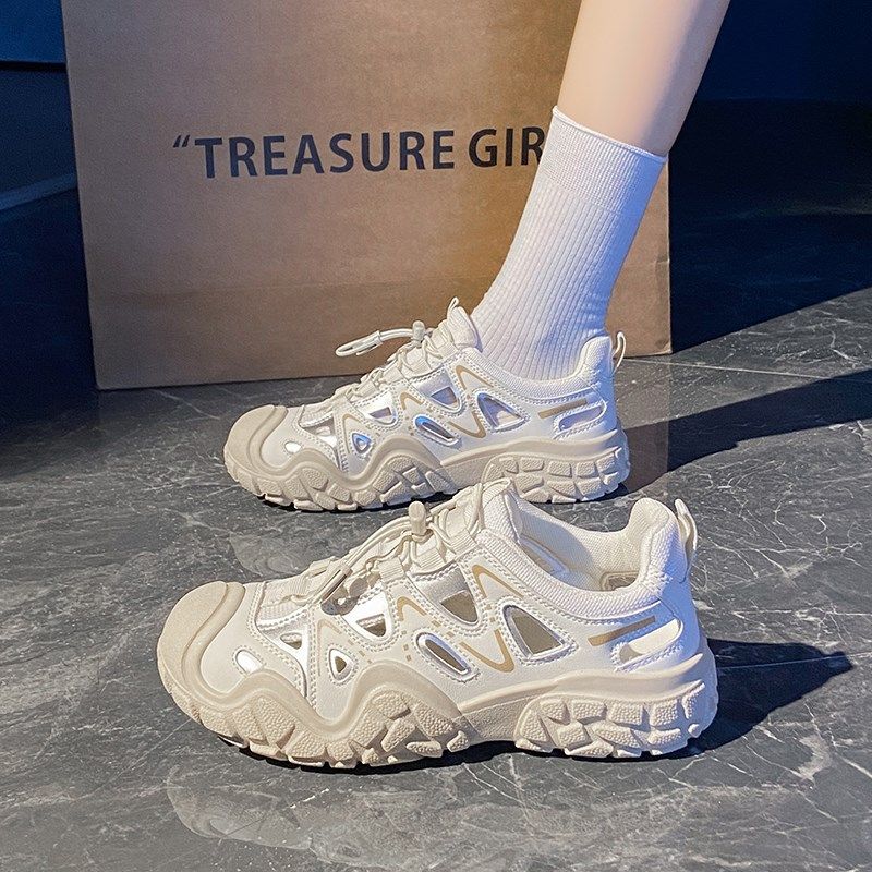 运动凉鞋女2025m新款夏季透气丑萌百搭厚底老爹鞋户外登山旅游鞋,女鞋,休闲凉鞋,淘宝优惠券,粉丝福利购,淘宝优惠卷